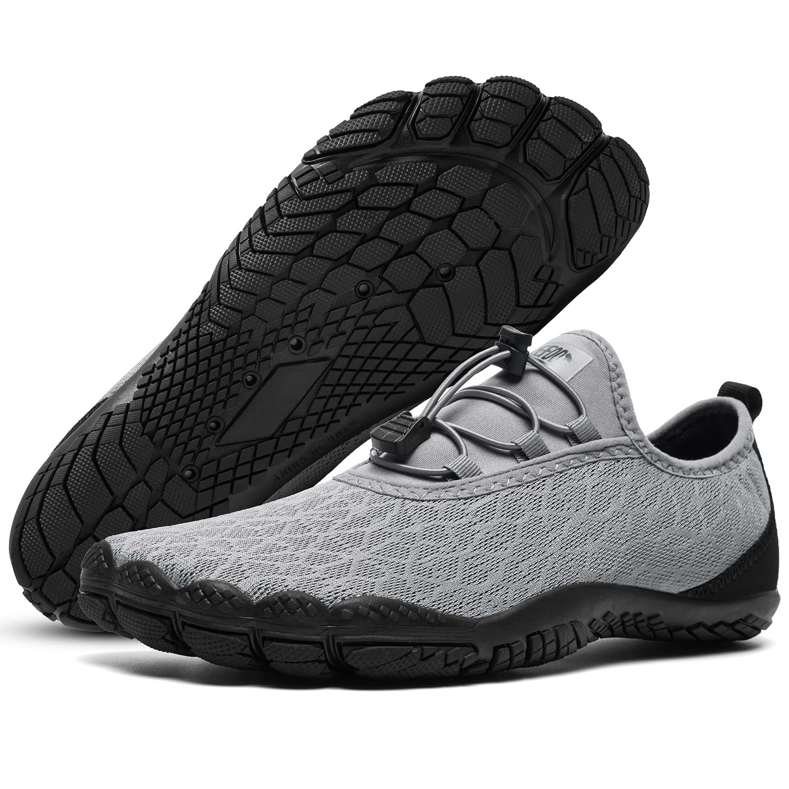 ALEADERBarefoot Water Shoes Men Non Slip Swim Beach Shoes for Hiking Walking River