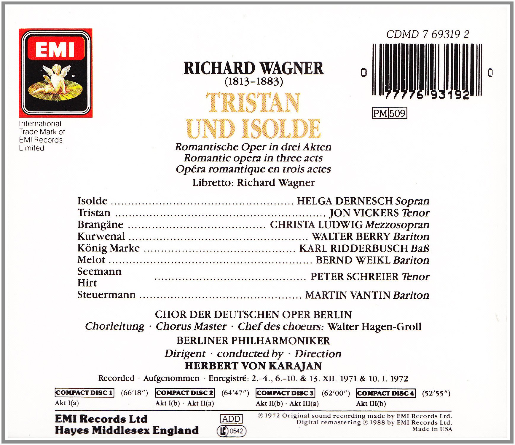 Tristan und Isolde (Gesamtaufnahme)