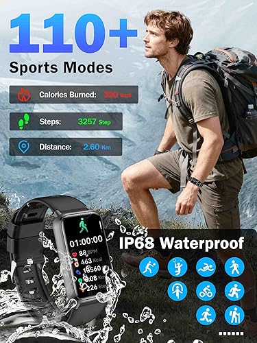 Miniatura 5 de KPEP AMOLED Fitness Watches for Women Men with Stress Blood Oxygen Heart Rate Monitor Sleep Tracking 110+ Sport Modes Fitness Tracker Watch Calorie