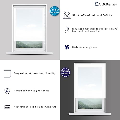 Miniatura 4 de ShadePix - Persiana para ventana con filtro de luz, disponible en tamaño 11 x 54 pulgadas, color blanco