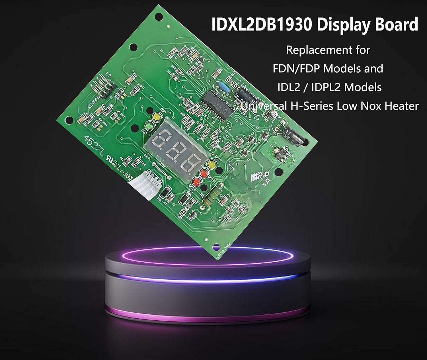 2024 Upgraded IDXL2DB1930 Display Board Replacement for Hayward Heater IDXL2DB1930 Display Board,Compatible with Universal H-Series Low Nox Induced Draft Heater, H400FDN HD150FDN