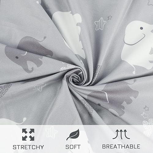 Miniatura 4 de Fundas para tumbona de bebé, funda para tumbona de recién nacido, funda extraíble para tumbona acolchada de bebé, ajuste cómodo (tumbona no incluida)