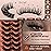 Mink Lashes Fluffier False Eyelashes 20-22mm Dramatic Volume Eyelash Full Eye Lashes 8D D Curly Fake Eyelashes 7 Pairs Faux Mink Lashes Multipack, Bold Style for Party/Photoshoot by TOOCHUNAG
