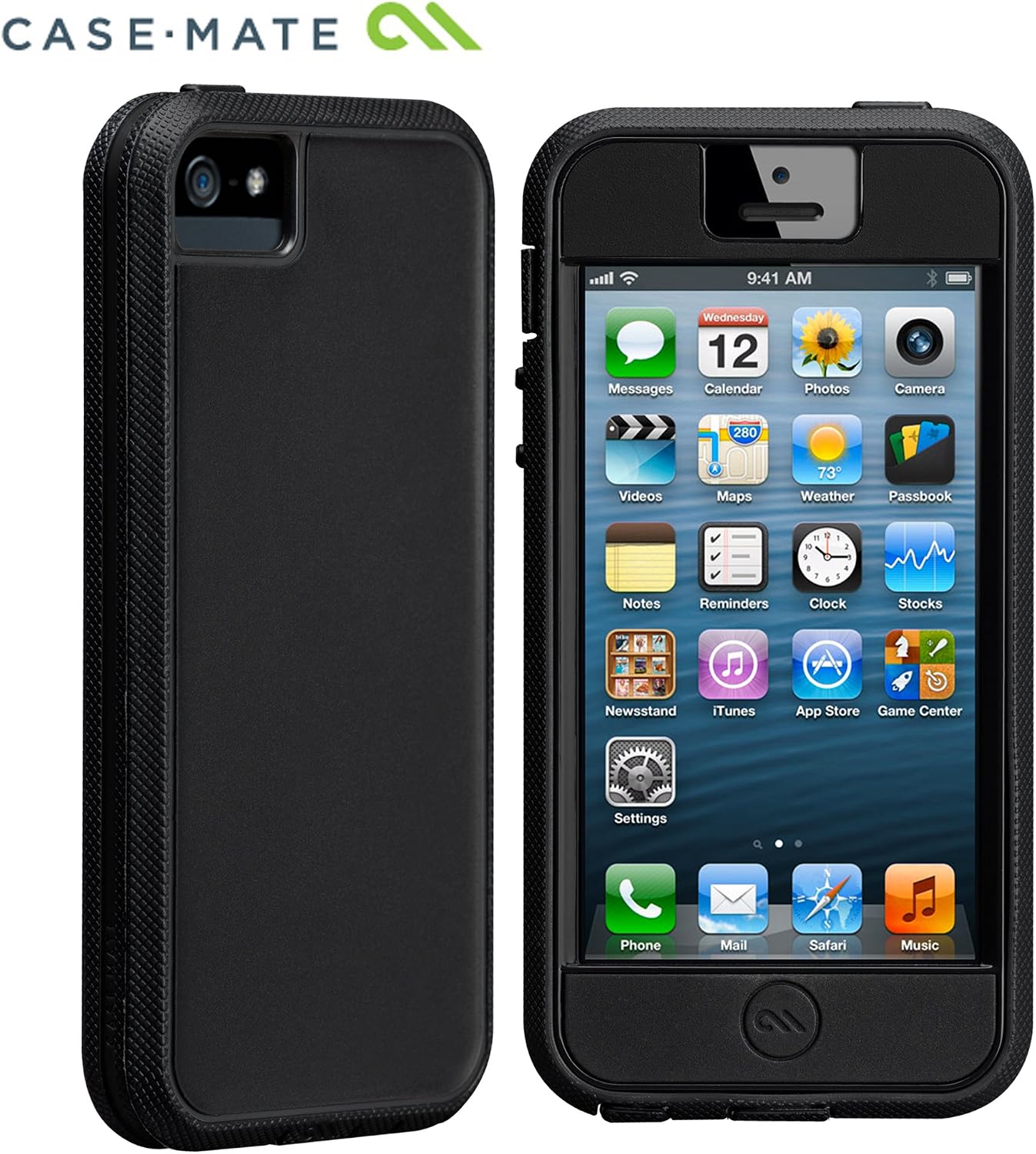 iPhone 5 Tough Xtreme Cases - Olo by Case-Mate - Black/Charcoal Grey
