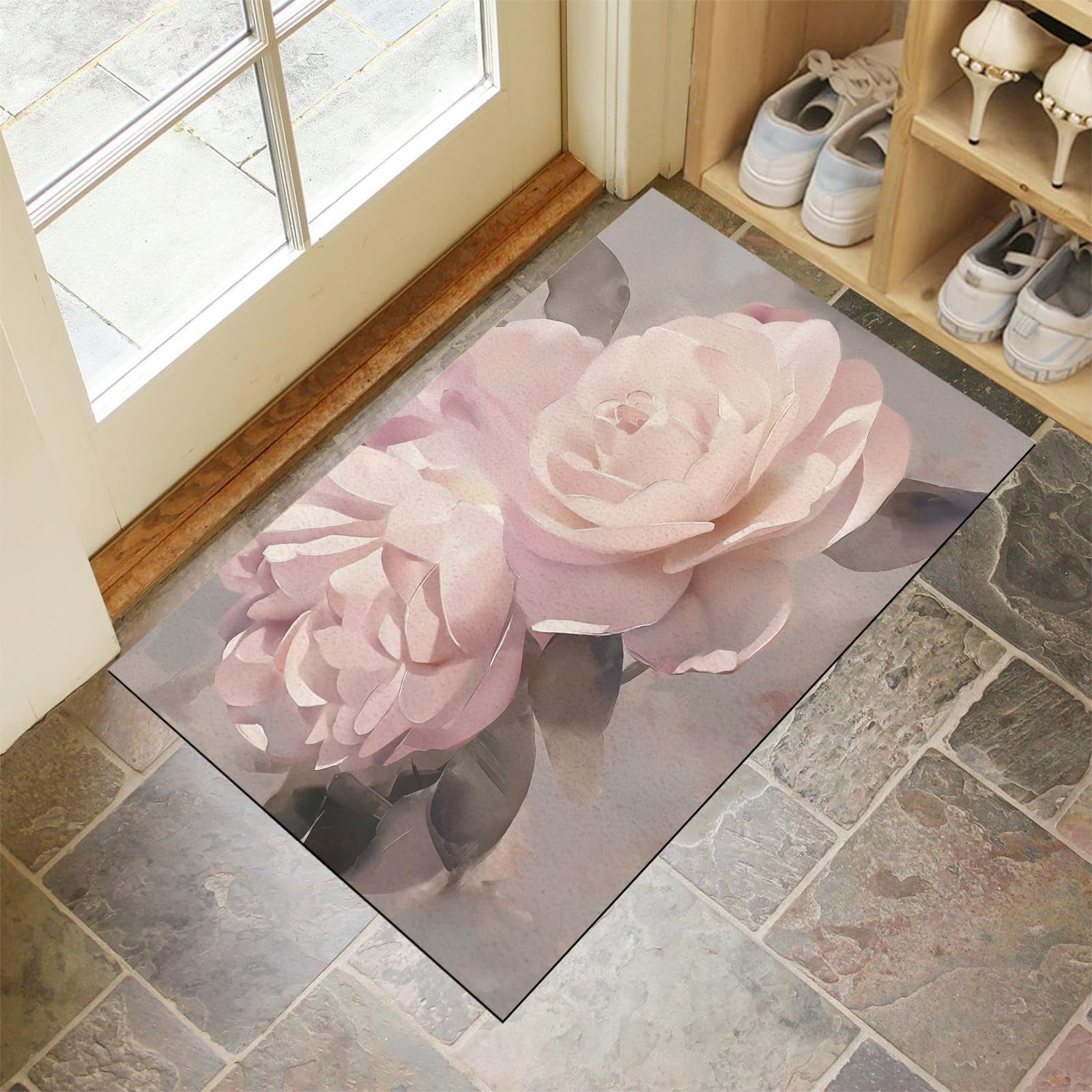 Tapis d'entrée anti-saleté lavable pour chien et entrées toujours propres