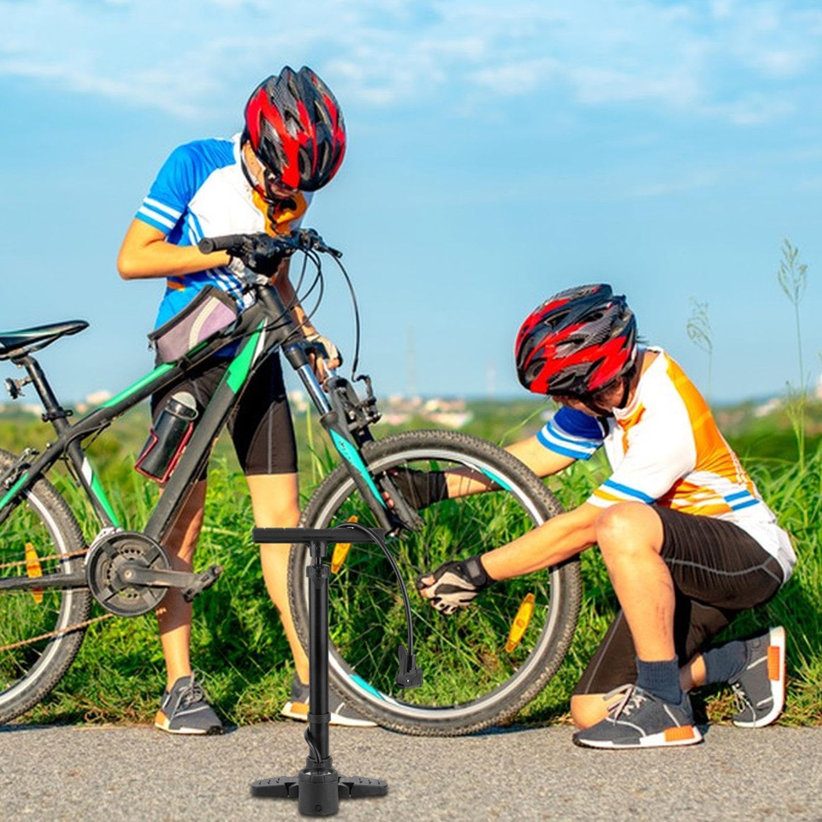 Bomba portátil, Bomba de pie, ergonómicos para neumáticos de Motocicleta, inflador de Bicicleta, Bomba de neumáticos de Motocicleta, Acero aleado, precisión, Motocicletas, vehículos eléctricos