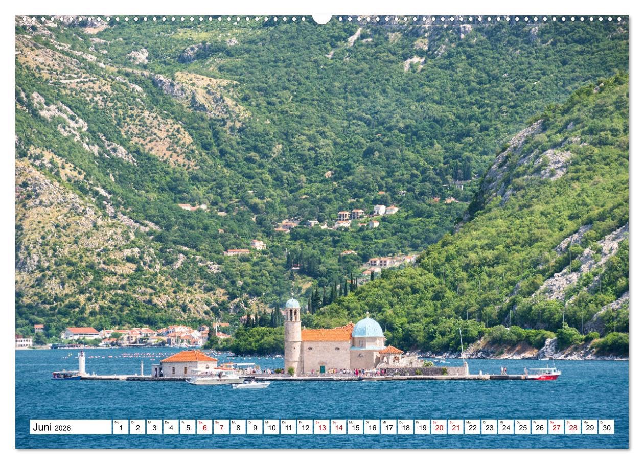 Montenegro - Das Land der schwarzen Berge (hochwertiger Premium Wandkalender 2026 DIN A2 quer), Kunstdruck in Hochglanz: Land im Balkan mit traumhaften Landschaften (CALVENDO Orte)
