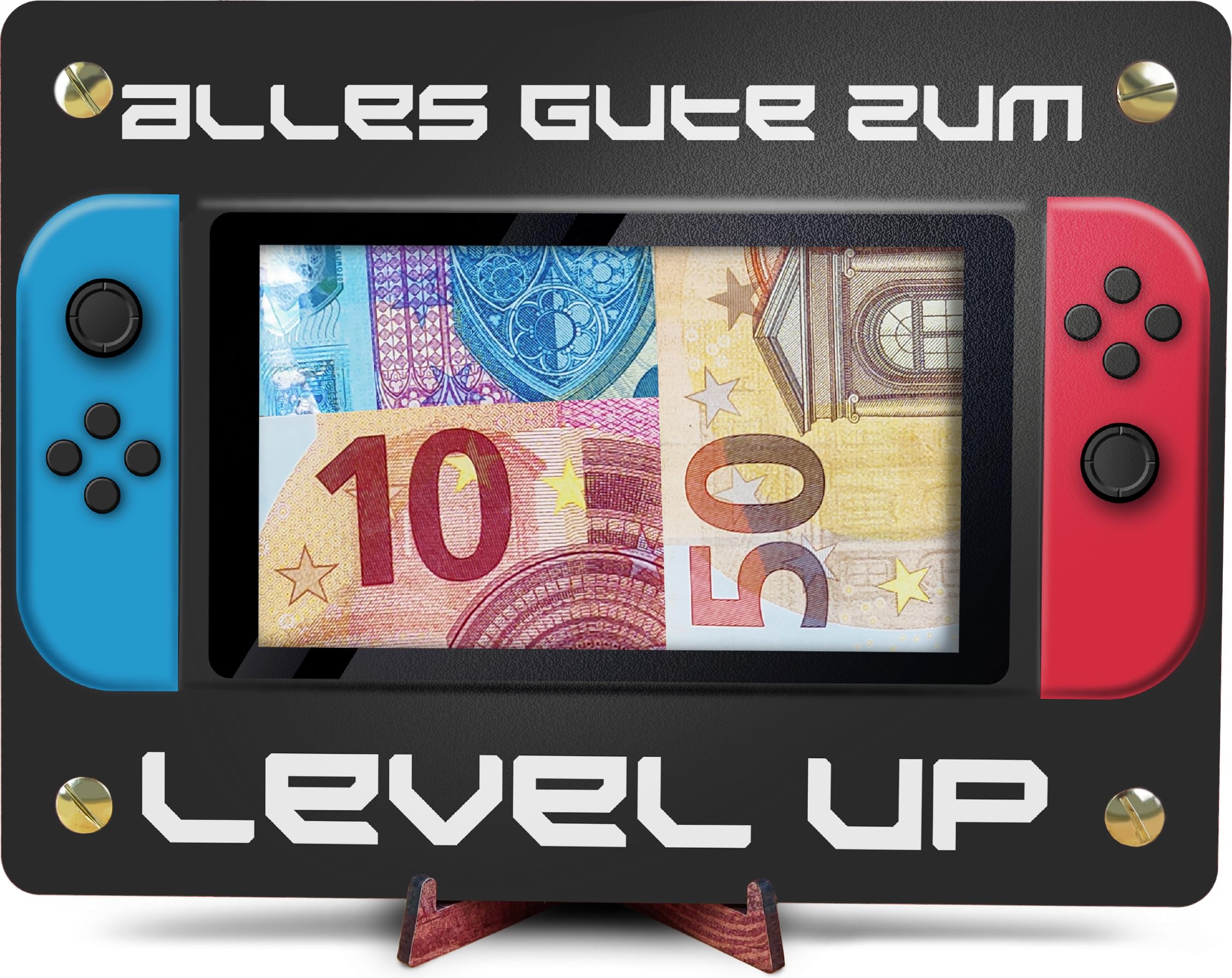 Gaming Zimmer Deko - XL Geldgeschenk aus Holz inkl. Ständer | Gaming Deko, Gamer Deko, Geschenk Junge, Geschenke für Männer, Gaming, Gaming Geschenkideen, Zocker Geschenk, Geldkarte