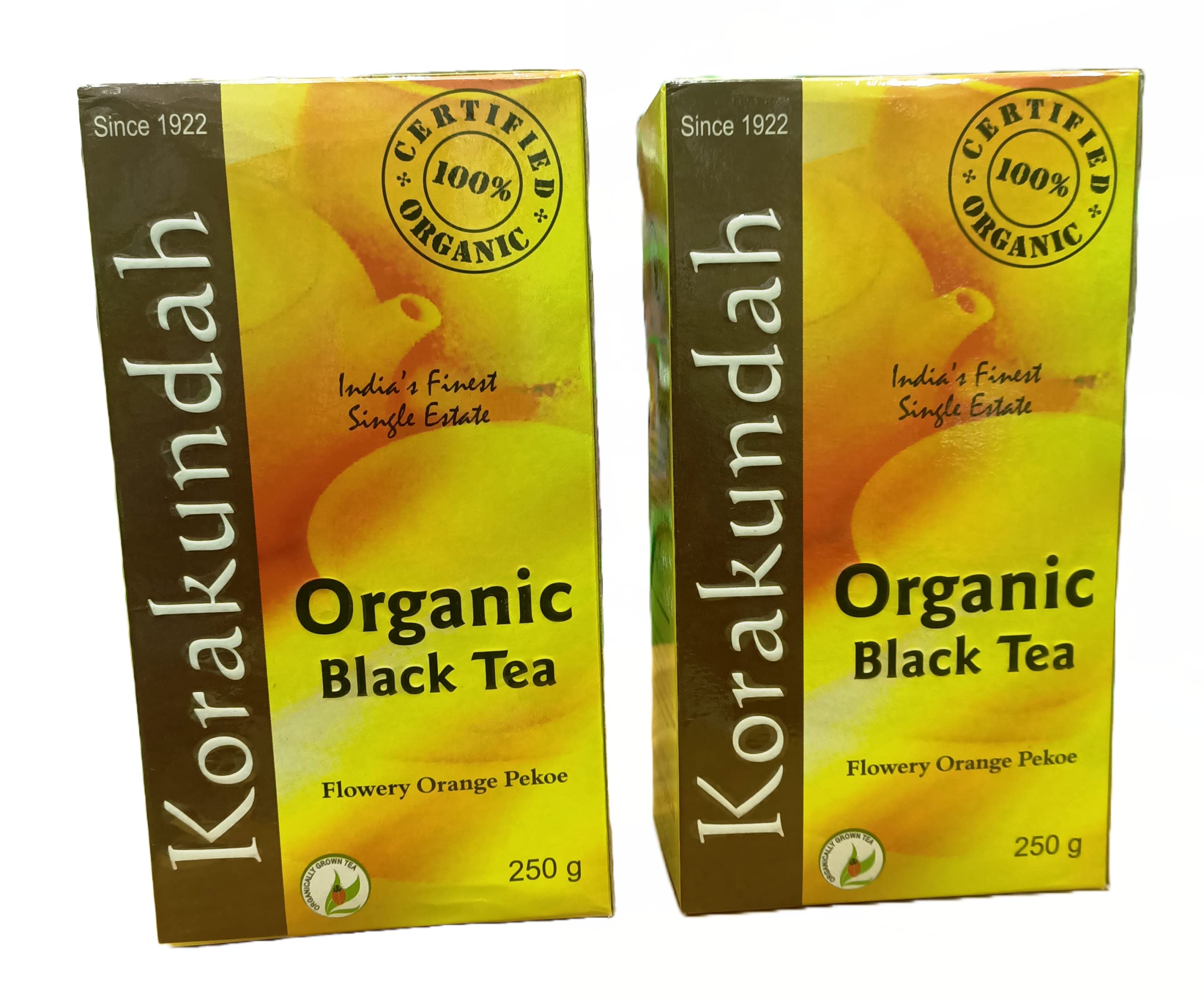KORAKUNDAH Organic Black Tea 250 g | Pack of 2 | Total 500 g | Indias Finest Single Estate Organic Tea | Chamraj Nilgiri Tea (B0BB1Y7192) Amazon Price History, Amazon Price Tracker