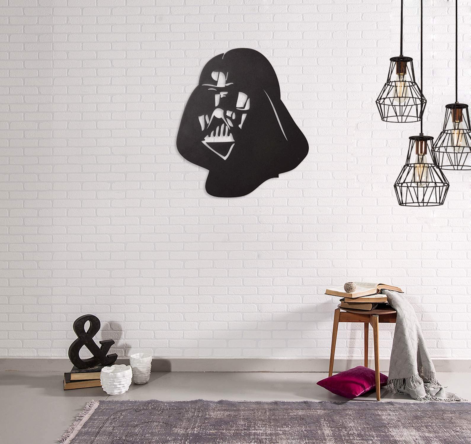 Homemania Wall Decoration 40 x D0.15 x H45 cm Black