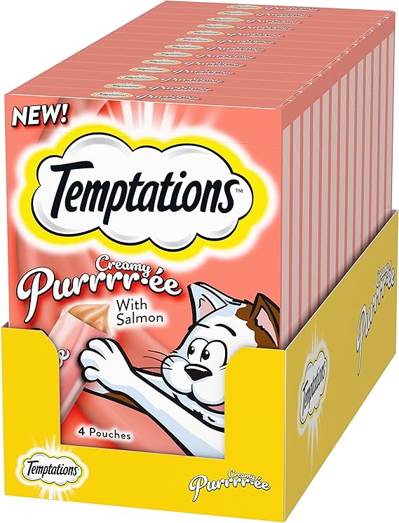 TEMPTATIONS Creamy Puree Lickable Cat Treats Multiple Flavors 1 7 Oz temptations-creamy-puree-lickable-cat-treats-multiple-flavors-1-7-oz