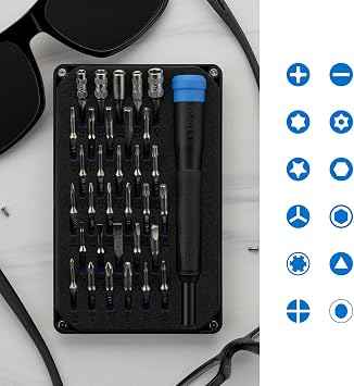 iFixit Moray Driver Kit - 32 Precision Bits for Smartphones, Game Consoles & Small Electronics Repair