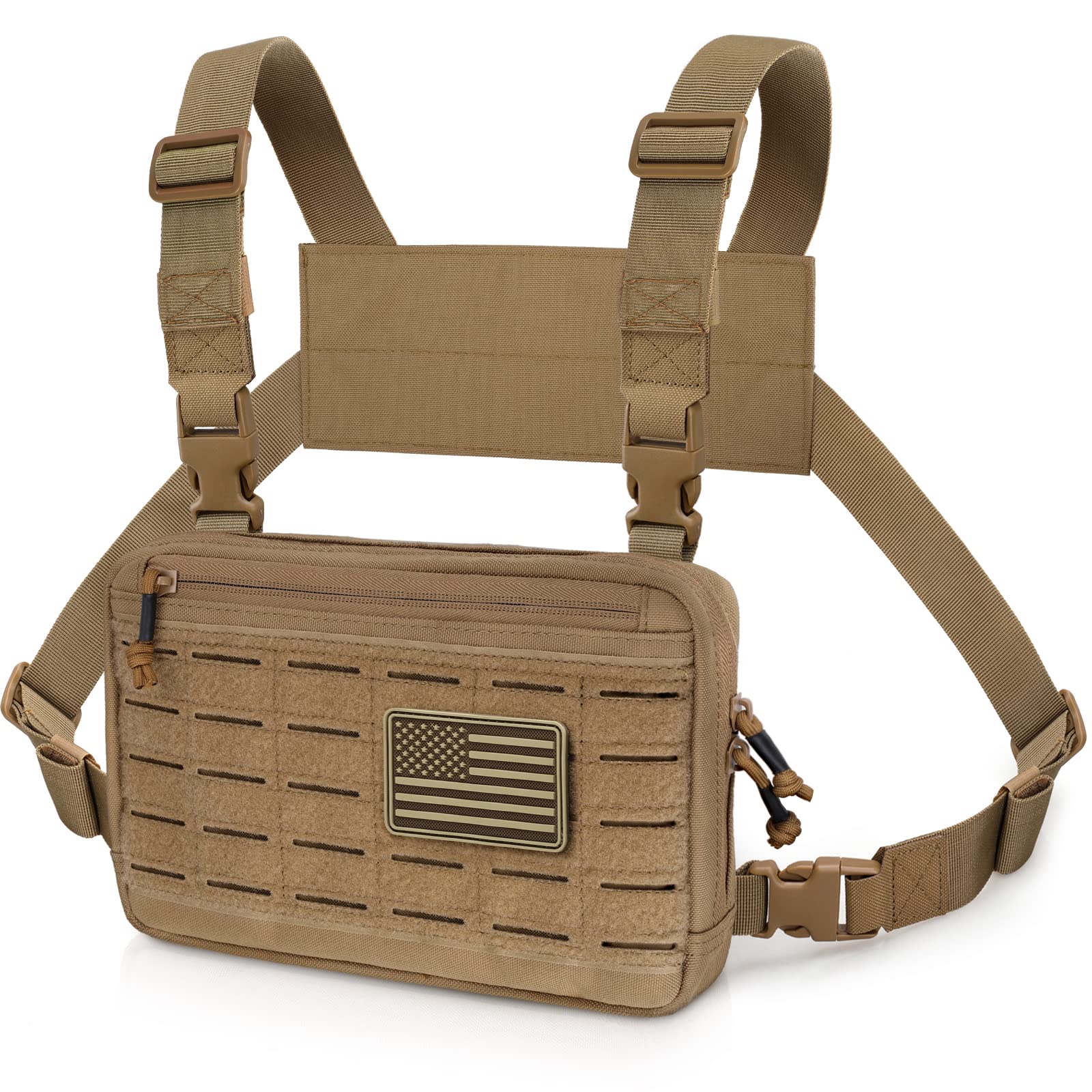 WYNEX Tactical Chest Pack for Men, MOLLE Chest Rig for Hiking Hunting