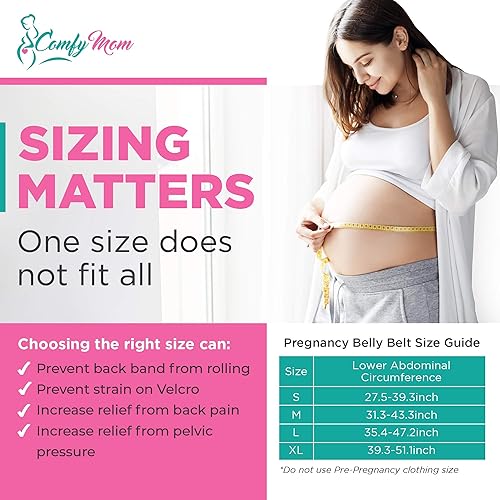 Miniatura 5 de Faja de embarazo para el vientre, faja de maternidad para el dolor de espalda Prenatal faja de soporte para el embarazo, de material ajustable y