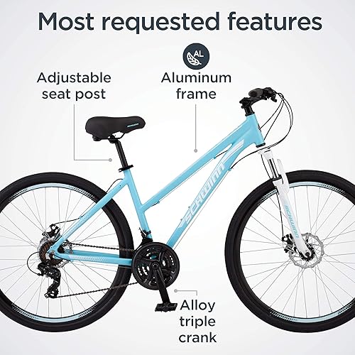 Miniatura 2 de Schwinn GTX Comfort Adult Hybrid Bike Dual Sport Bicycle Lightweight Aluminum Frame Multiple Colors