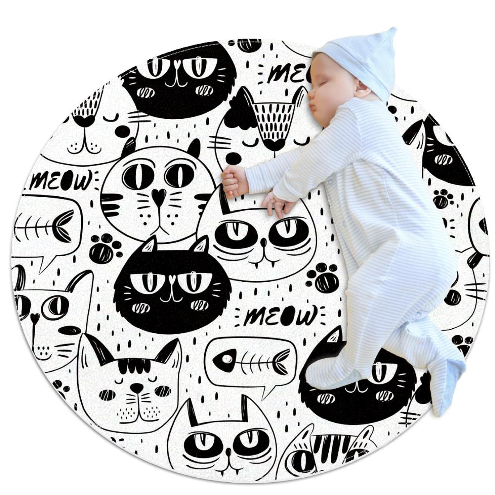 Tapis de salle de bain chat antidérapant pour créer un coin cosy en chambre enfant