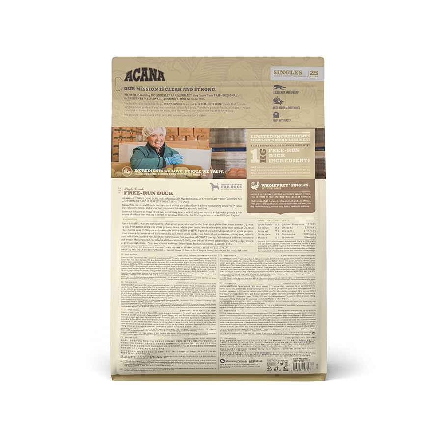 ACANA 2kg アカナ フリーランダック　全犬種全年齢対象 アカナ フリーランダック - ペットフード通販 PETS8(ペッツエイト)
