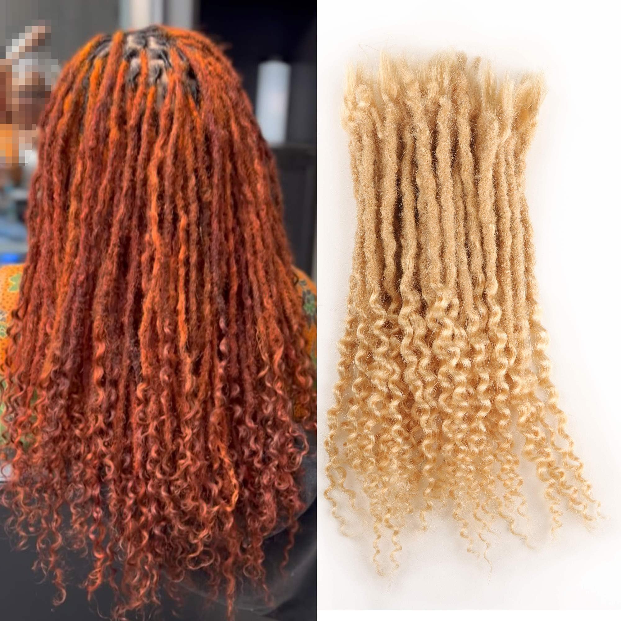 Amazon.com : Loc Hair Extensions, Real Human Hair, Full Head  display picture 2