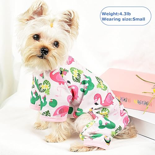 Miniatura 5 de Pijamas para perros, ropa de verano para perros pequeños, niñas y niños, ropa suave y elástica para cachorros, ropa de otoño para perros, pijamas