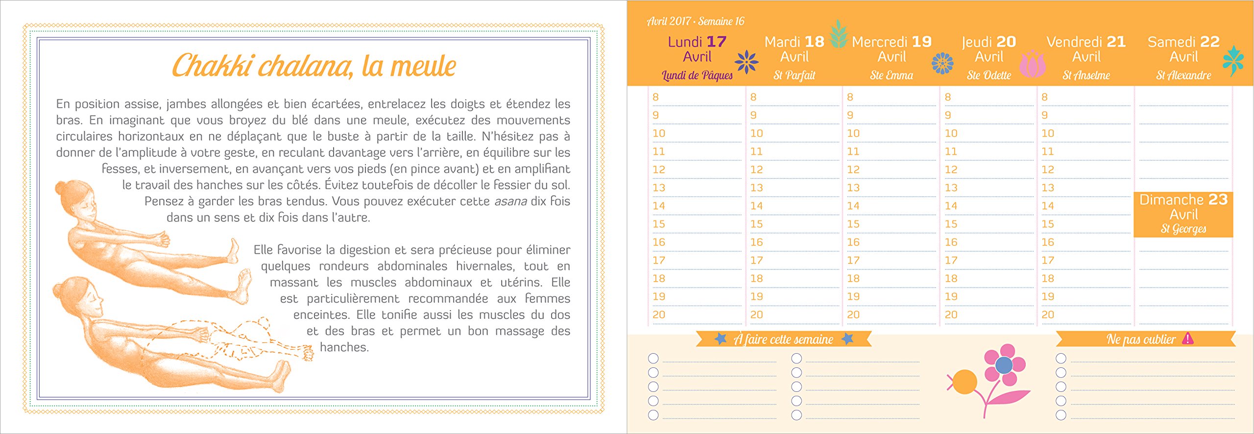 Mon petit agenda Yoga 2017