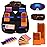Forliver Kids Tactical Vest Kit for Nerf Guns, N-strike Elite Series with 50 Bullets Refill Darts + 2 Reload Bullet Clips + Face Tube Mask + Protective Glasses + hand wrist band