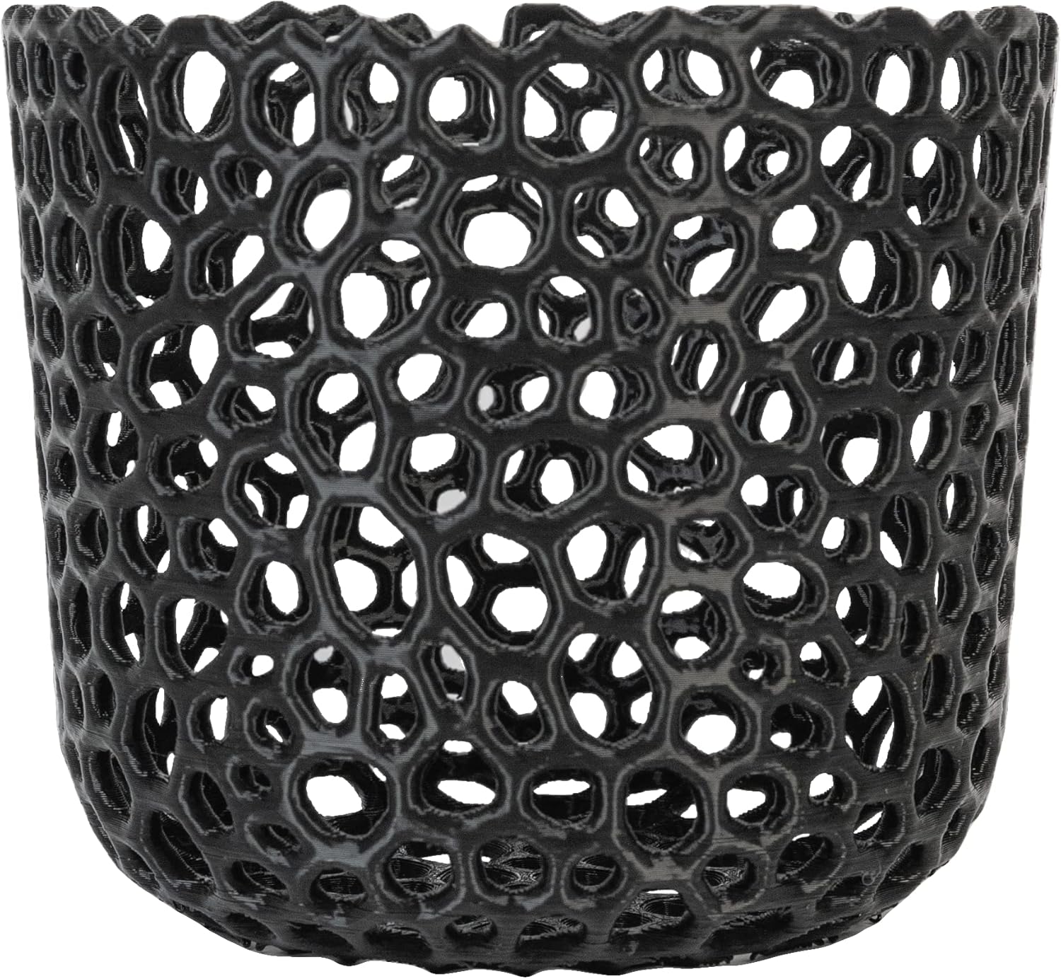 Orchid Pot Mesh Cylinder - for Happy, Healthy Orchid Roots (Black)