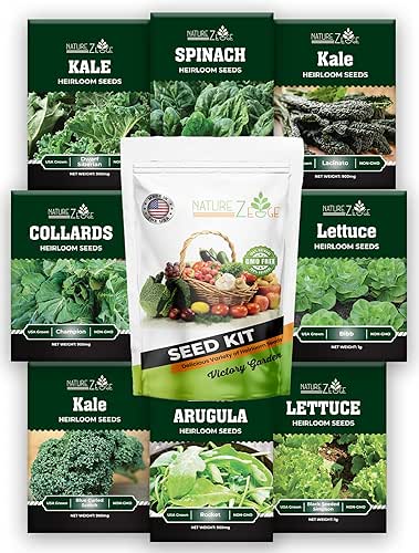 Heirloom Lettuce Mix and Greens Garden Seeds, 8 Varieties, 5300