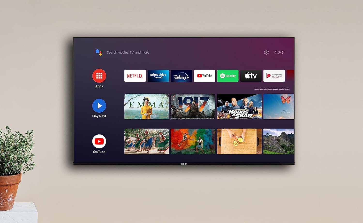 Nokia 32 pollici, 80 cm, HD LED Televisori Smart Android TV, Netflix, Prime Video, Disney+, Controllo Vocale: Google Assistant, Telecomando Illuminato, DVB-C/S2/T2, HN32GV310, 2024 Nokia 32 pollici, 80 cm, HD LED Televisori Smart Android TV, Netflix, Prime Video, Disney+, Controllo Vocale: Google Assistant, Telecomando Illuminato, DVB-C/S2/T2, HN32GV310, 2024