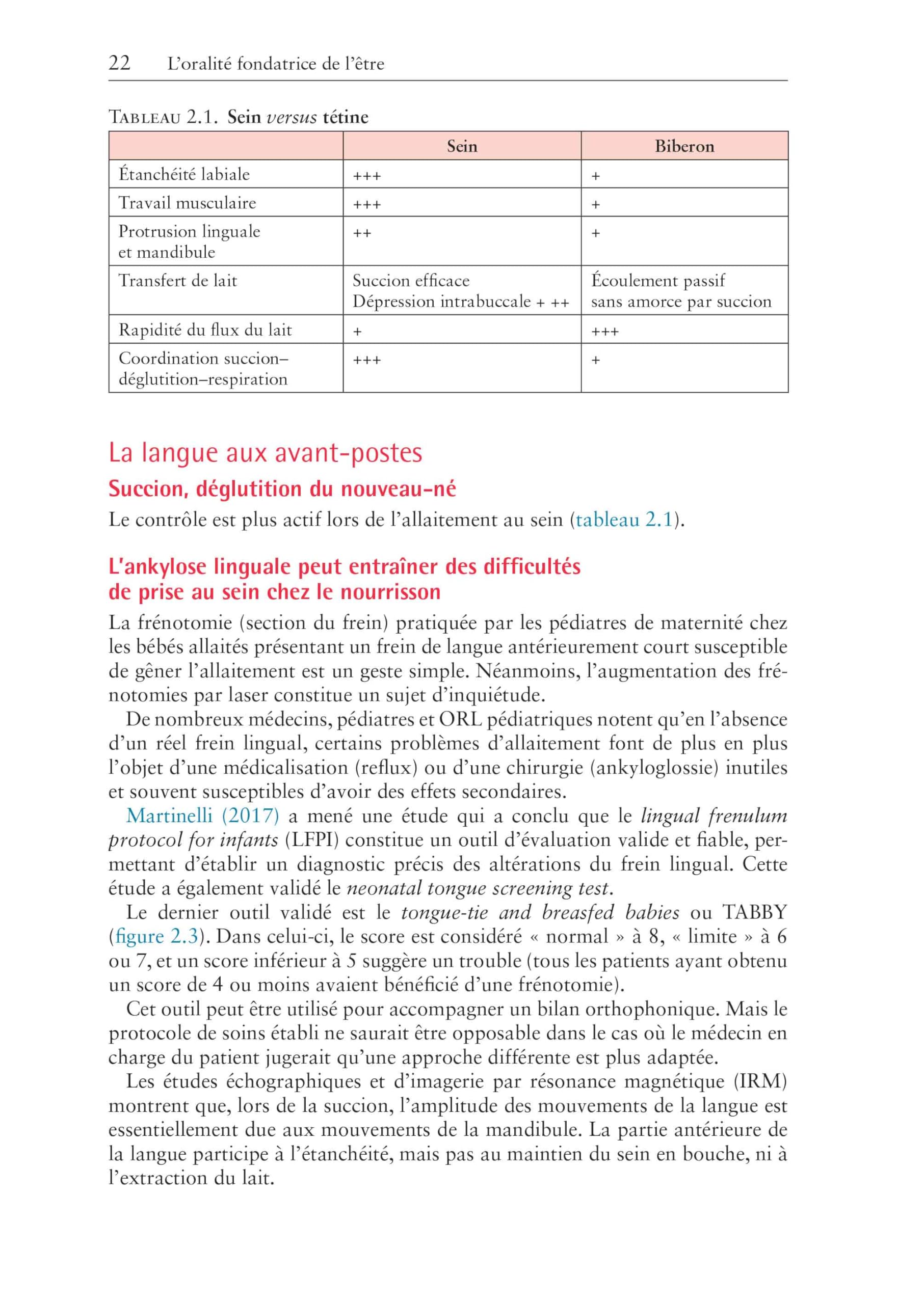 Orthophonie et oralité: La sphère orofaciale de l'enfant