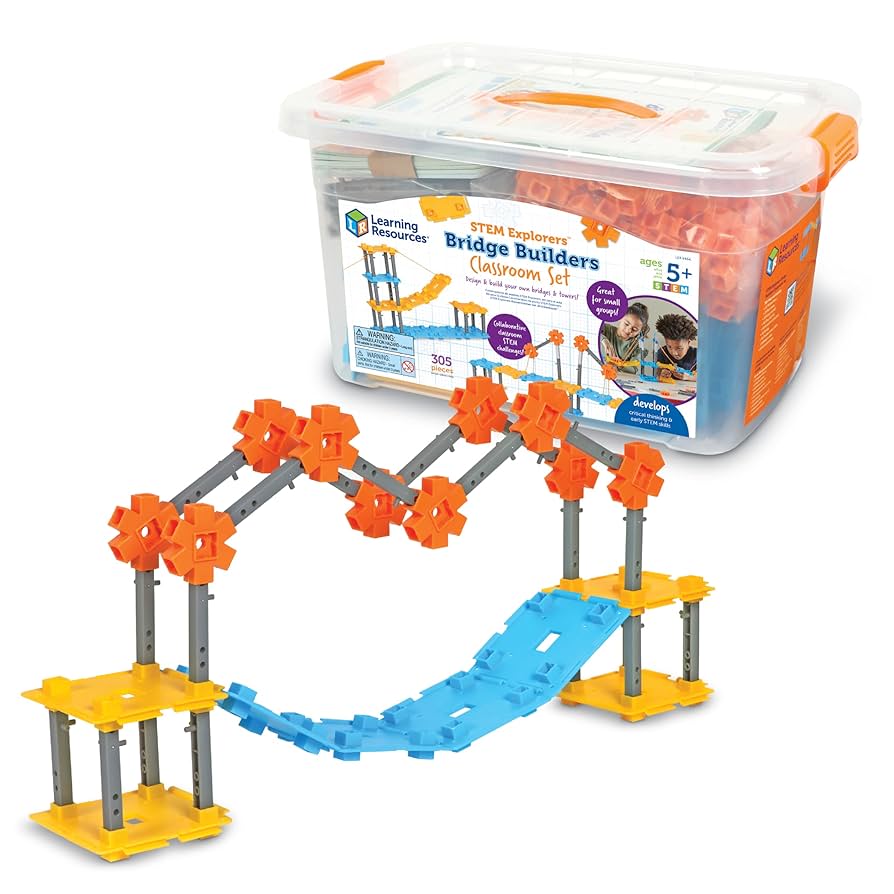 Learning Resources STEM Explorers bridge builders classroom kit