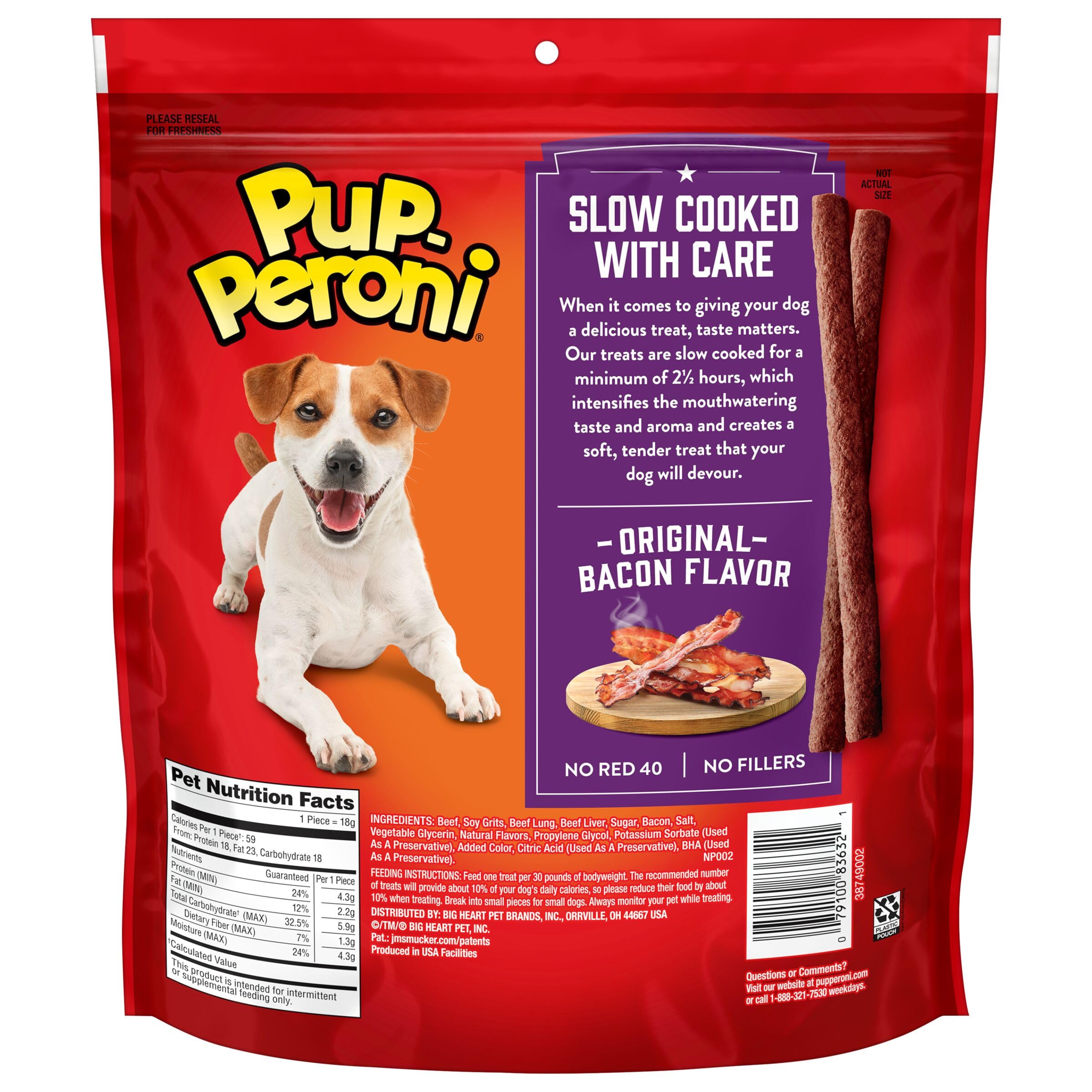 None Original Bacon Flavor Dog Treats, 22.None Ounce Bag
