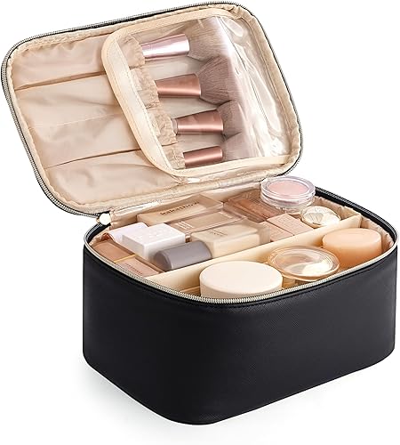 Miniatura 1 de Vorey Bolsa de maquillaje transparente portátil, Negro -