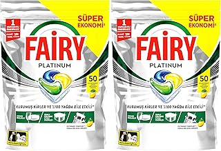 Fairy Platinum Bulaşık Makinesi Deterjanı Kapsülü/Tableti 50 Yıkama (2 paketi)
