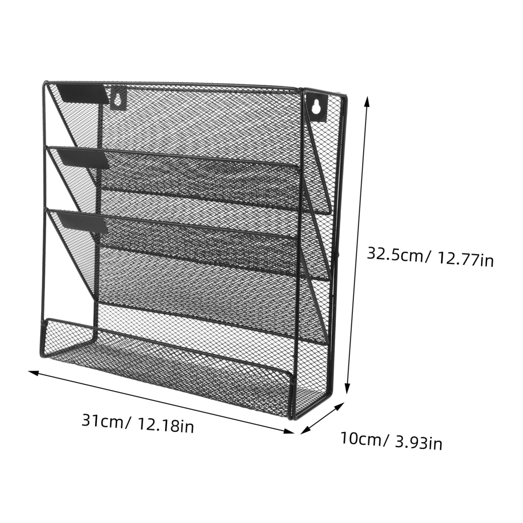 Mehrzweck Wand Aktenhalter 4-lagig Aus Metall Wandmontierter Dokumentenständer Für Büro Platzsparender Organizer Für Zeitschriften Und Ordner