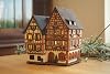 Portavelas de cerámica artística para té, decoración de habitación, miniatura coleccionable hecha a mano, casa de luz aromática, casa de entramado en Colmar, Alsacia, Francia D342AR* 3
