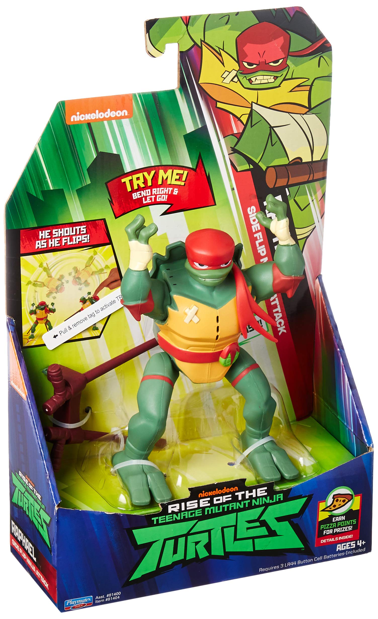 Rise of the Teenage Mutant Ninja Turtles Side Flip Attack Raphael