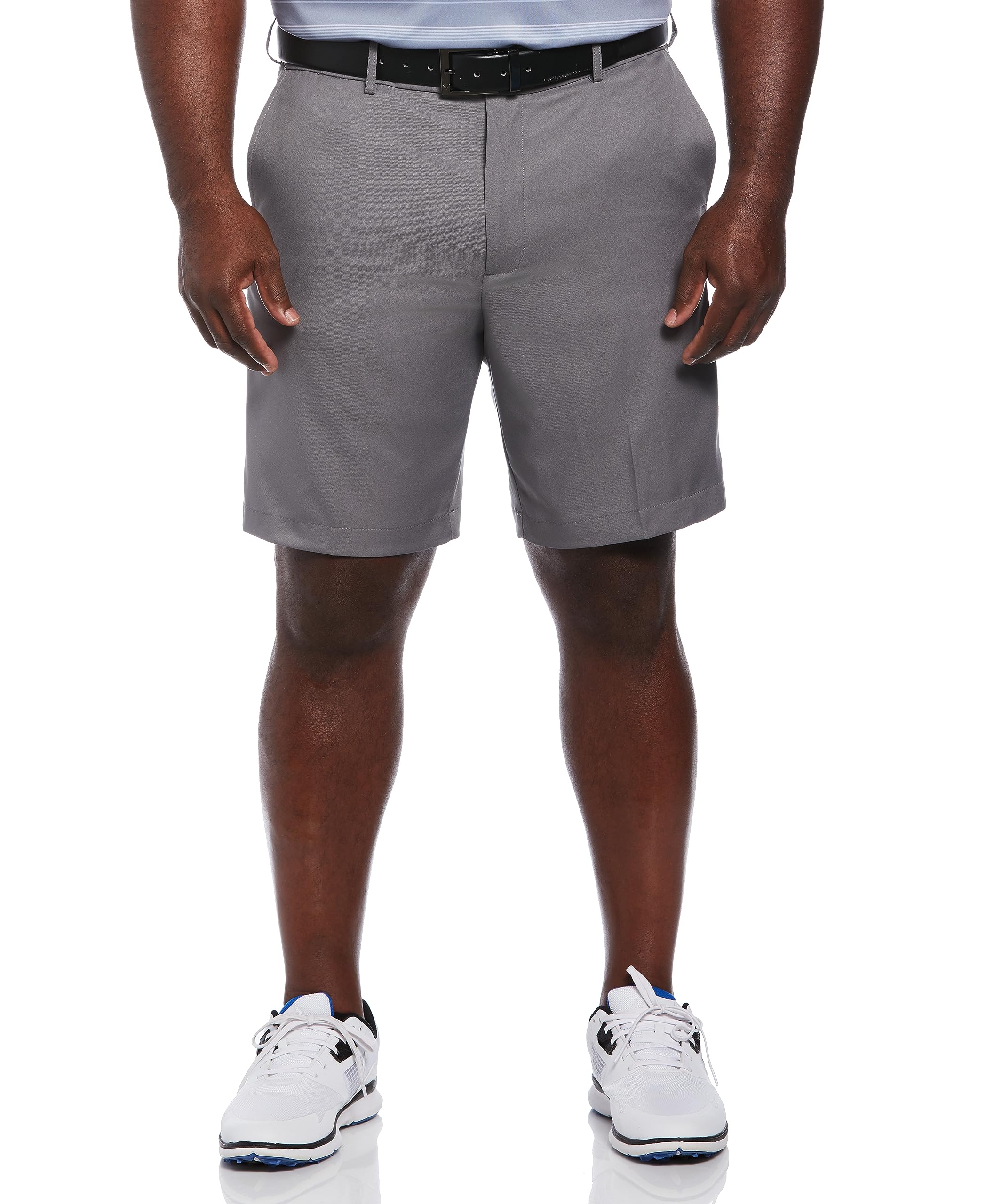 PGA TOUR Men's Golf Performance Flat Front Expandable Waistband Short, Quiet Shade, 36