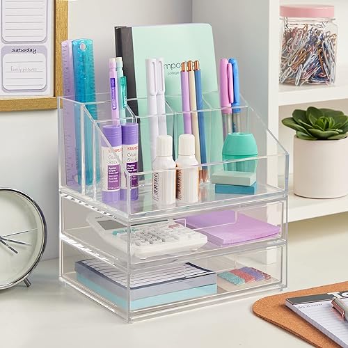 Miniatura 5 de STORi Chloe - Soporte de maquillaje transparente apilable y paquete de 4 cajones  Organiza cosméticos y suministros de belleza  Fabricado en Estados