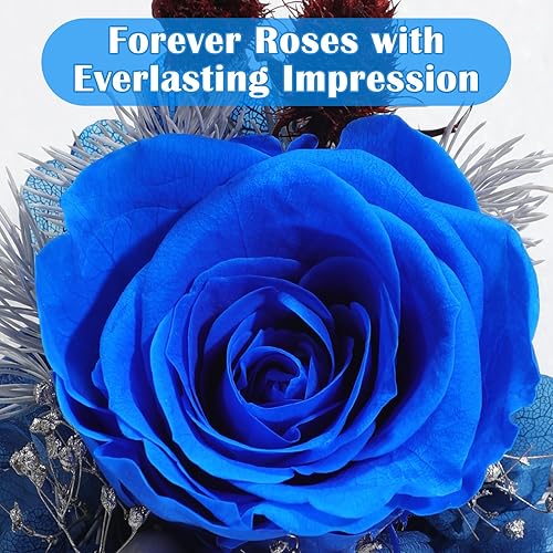 Miniatura 2 de Flores artificiales de rosas preservadas como regalo para mujeres, mamá, abuela, hermana, novia, esposa, día de San Valentín, cumpleaños,