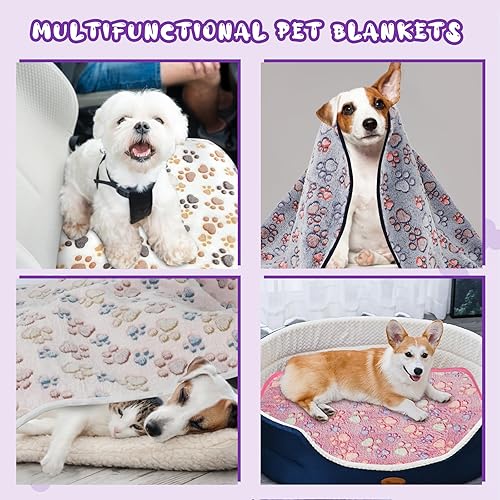 Miniatura 6 de YUEPET Mantas impermeables para perros, paquete de 6 mantas lavables para perros para cama, sofá, protector de forro polar de franela para