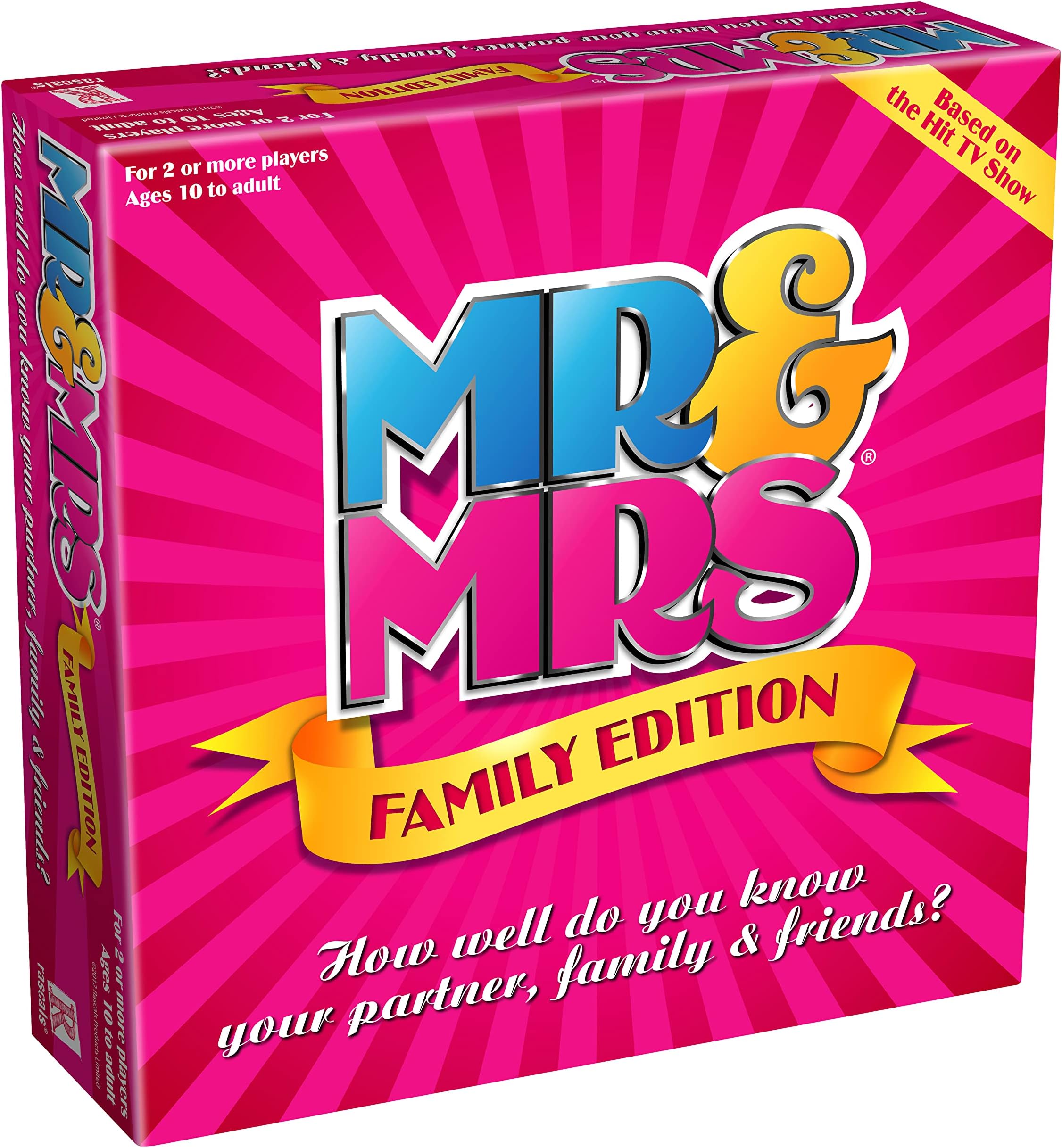 Rascals | Mr & Mrs Family Edition | Party Board Game | Ages 10+| 2+ Players | 30 Minutes Playing Time