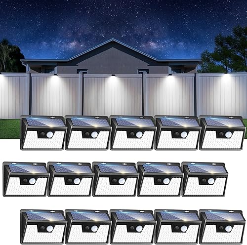 Peasur Luces solares para exteriores 15 unidades140 LED, luz para exteriores con sensor de movimiento, ultra brillante, luces de seguridad disponible en Yaxa Guatemala