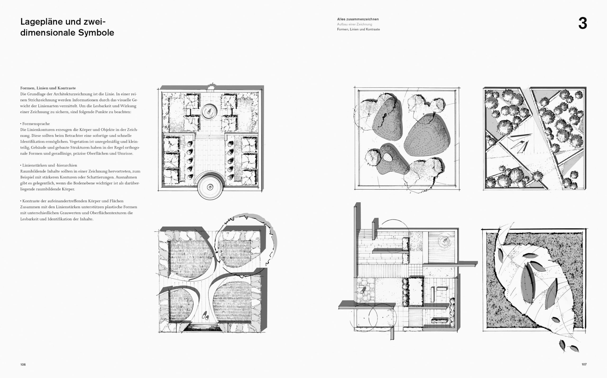 Zeichenlehre für Landschaftsarchitekten. Handbuch und Planungshilfe (Handbuch und Planungshilfe/Construction and Design Manual)
