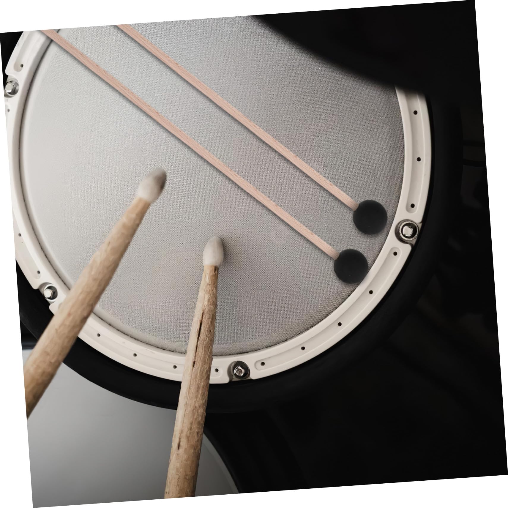 Hemobllo Bacchette Per Batteria Di Spazzole Metalliche e Nylon Bacchetta Antiscivolo Custodia Per Bacchette Tracolla Accessori Per Strumenti Musicali