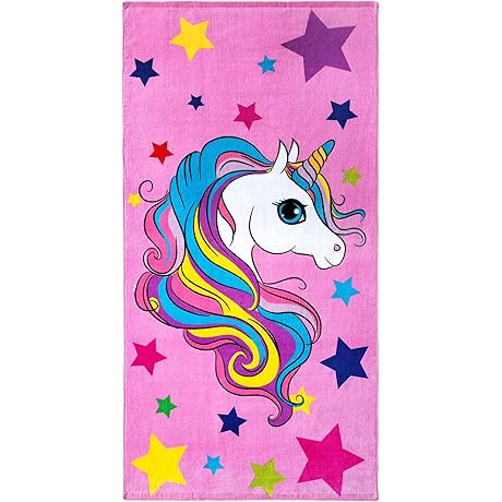 Enchanting Jojo Siwa Unicorn Beach Towel - A Rainbow Symphony for Summer Adventures