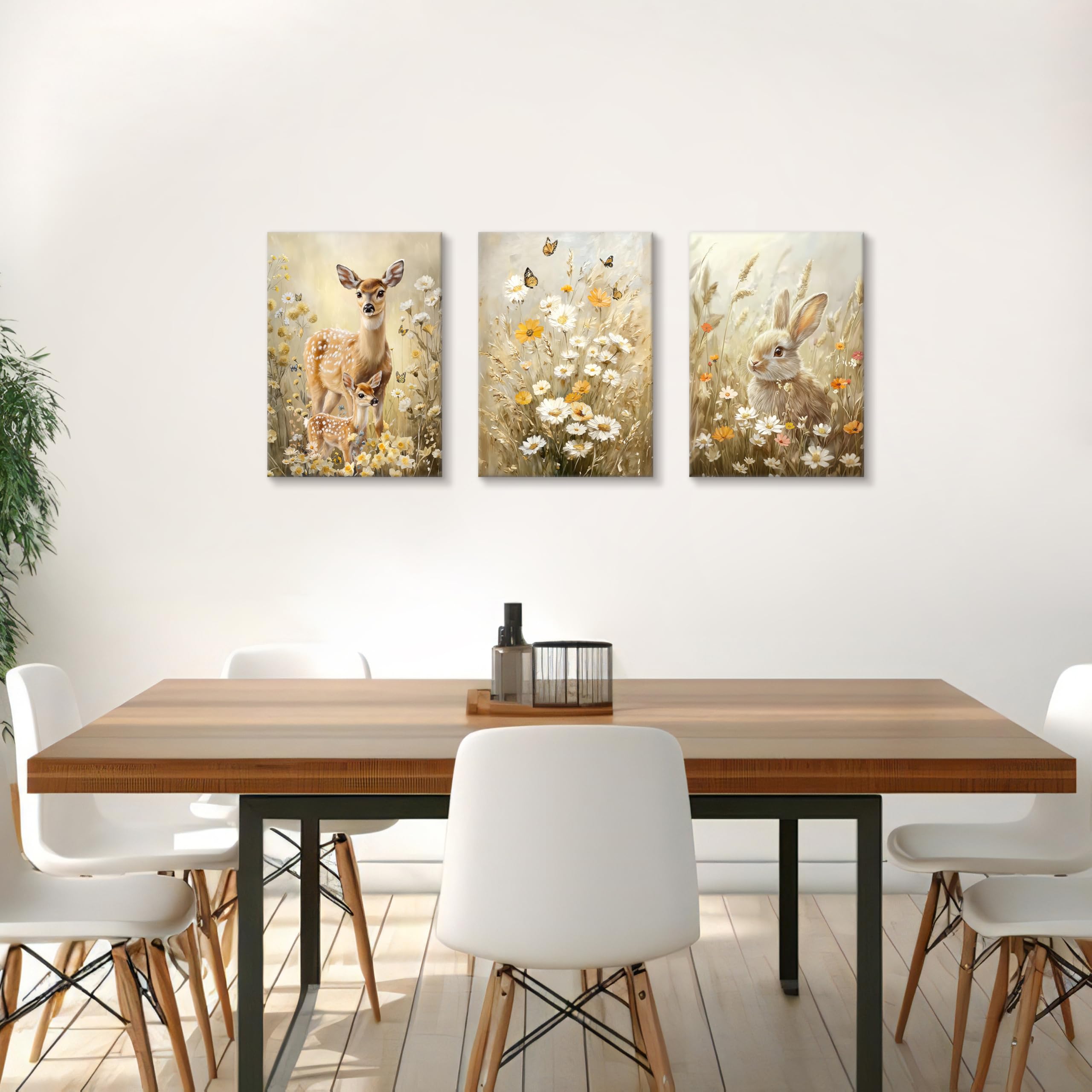 3 Pcs Wooden Framed Canvas Wall Art Set Bohemian Sage Green Canvas Prints Poster Geometric Line Beige Green Pictures for Living Room Bedroom Dinning Room Hallway Stairs Wall Decor 30x40cm x3pcs — view 199