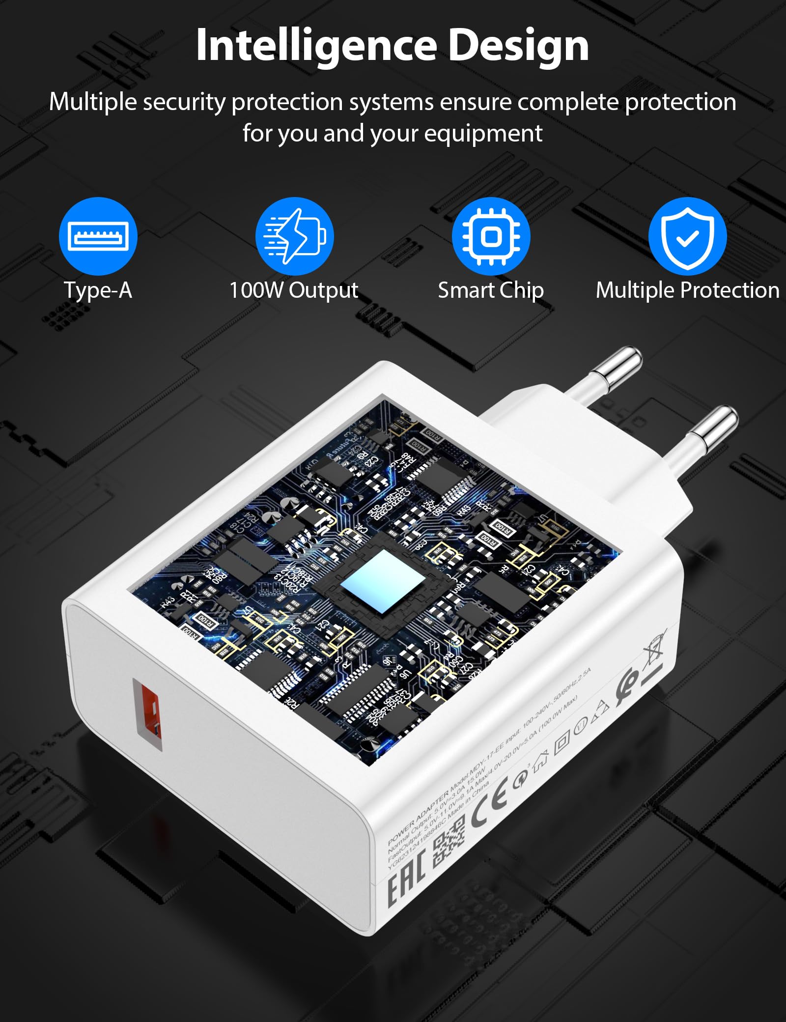 100W Fast Charger For Xiaomi Poco F8 Pro F8 Ultra 17Pro Max 17 15TPro, Turbo Hypercharge