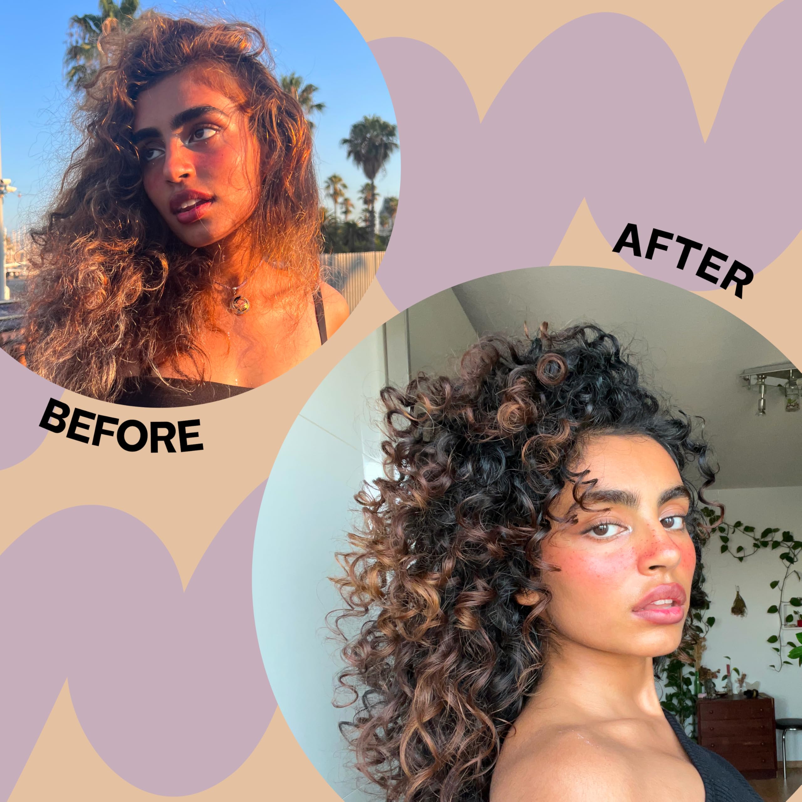 BALI CURLS Curl Defining Limited Set – Hydrating Curl Cream & Defining Gel (je 150 ml) – Für geschmeidige, definierte Haare – Feuchtigkeit, Definition & Halt ohne Verkleben - 3