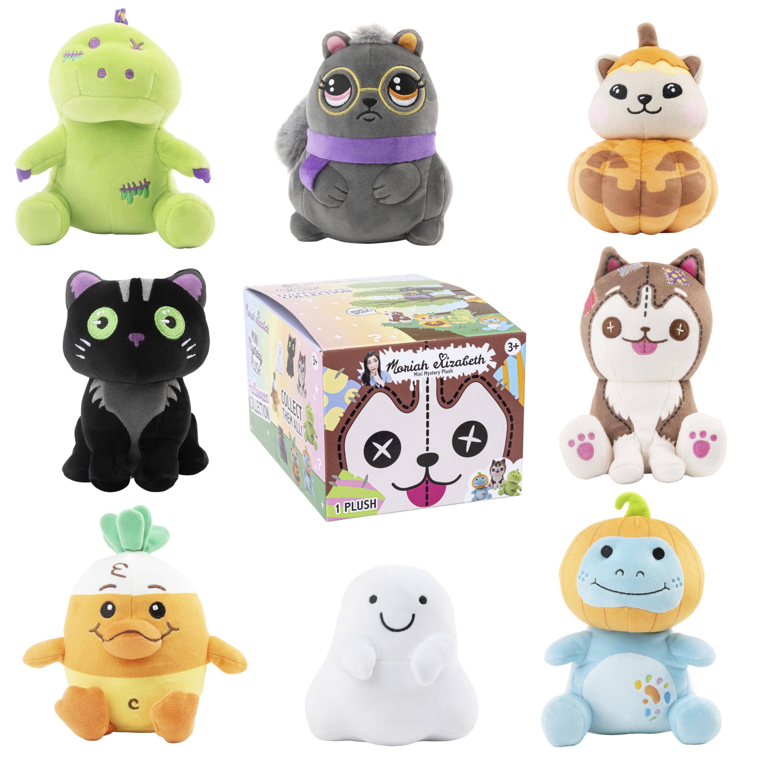 Moriah Elizabeth 6" Mini Mystery Plush – Halloween, YouTube Craft Channel, Spooky Surprise Plushies, 1 of 8 Possible, Official Merch