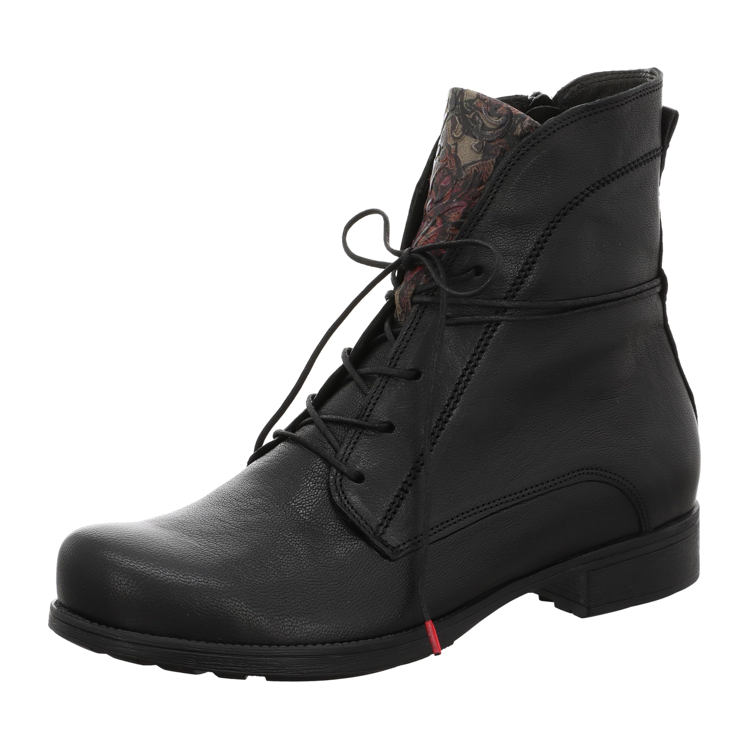 Think! Women's Denk Lightly Lined Sustainable Ankle Boots, 0040 Black Estate, 38.5 EU